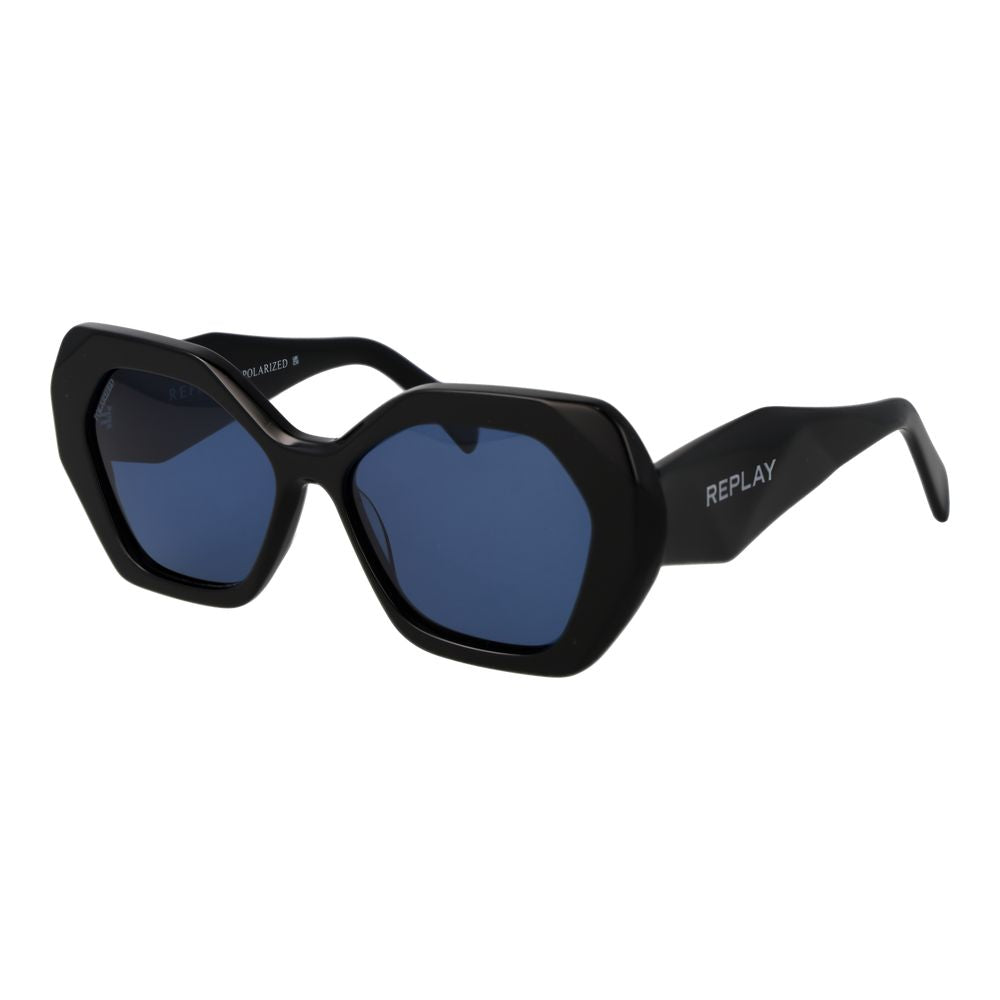 Replay Black Acetate Sunglasses | Regal Royce