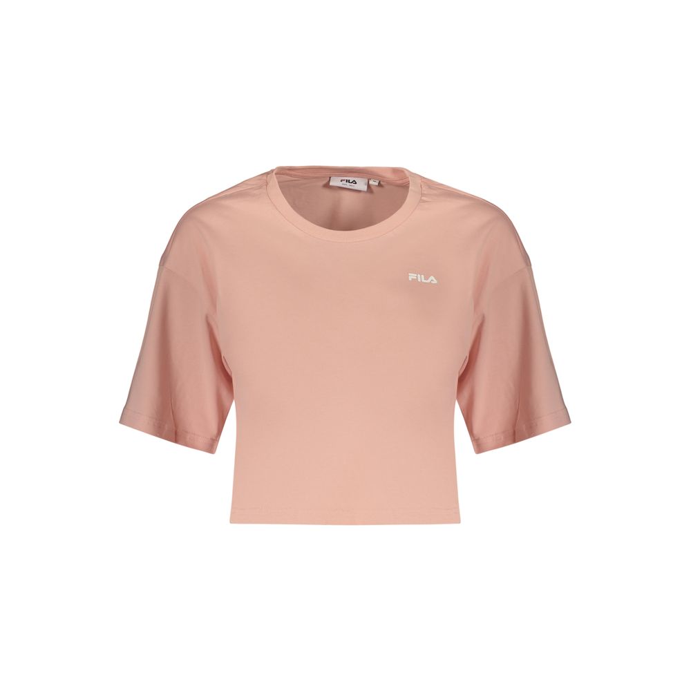 Fila Pink Cotton Women's T-Shirt | Regal Royce