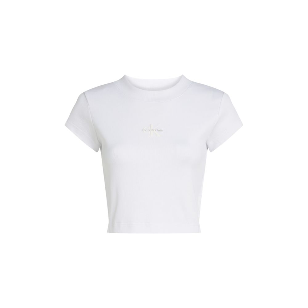 Calvin Klein Jeans White Cotton T-Shirt | Regal Royce