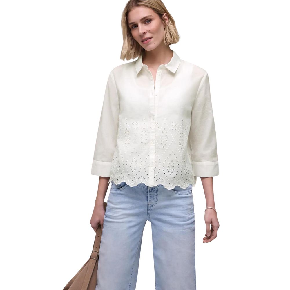 Street One White Cotton Blouse | Regal Royce