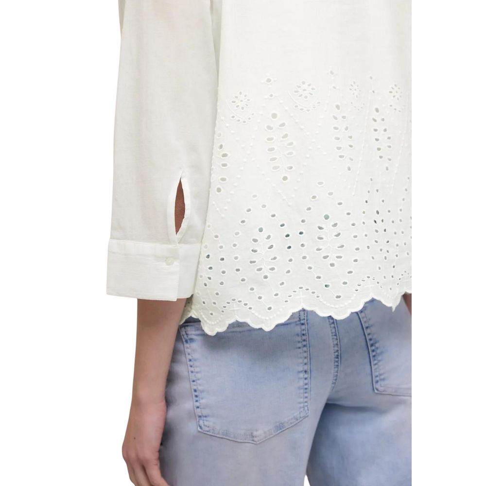 Street One White Cotton Blouse | Regal Royce
