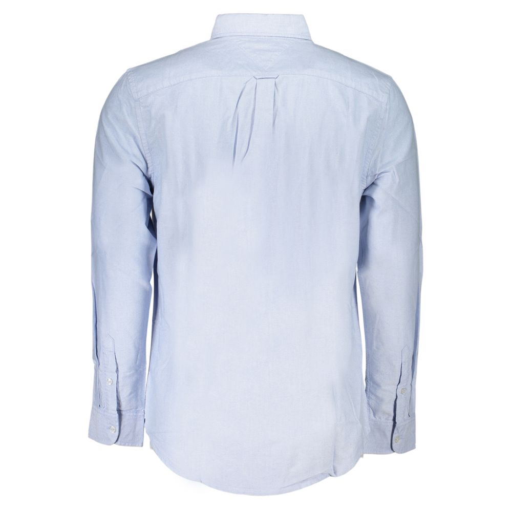 Tommy Hilfiger Azzurro Cotton Men's Shirt | Regal Royce