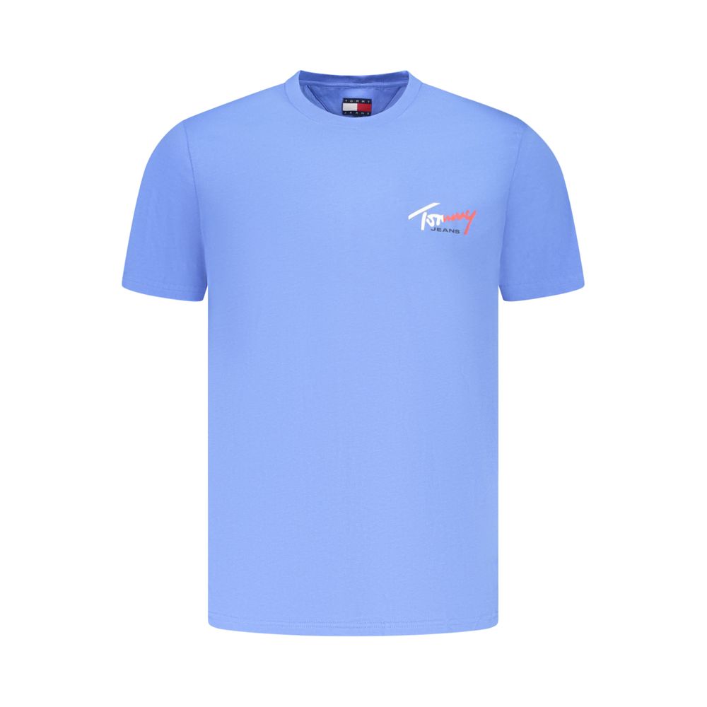 Tommy Hilfiger Azzurro Cotton Uomo T-Shirt | Regal Royce