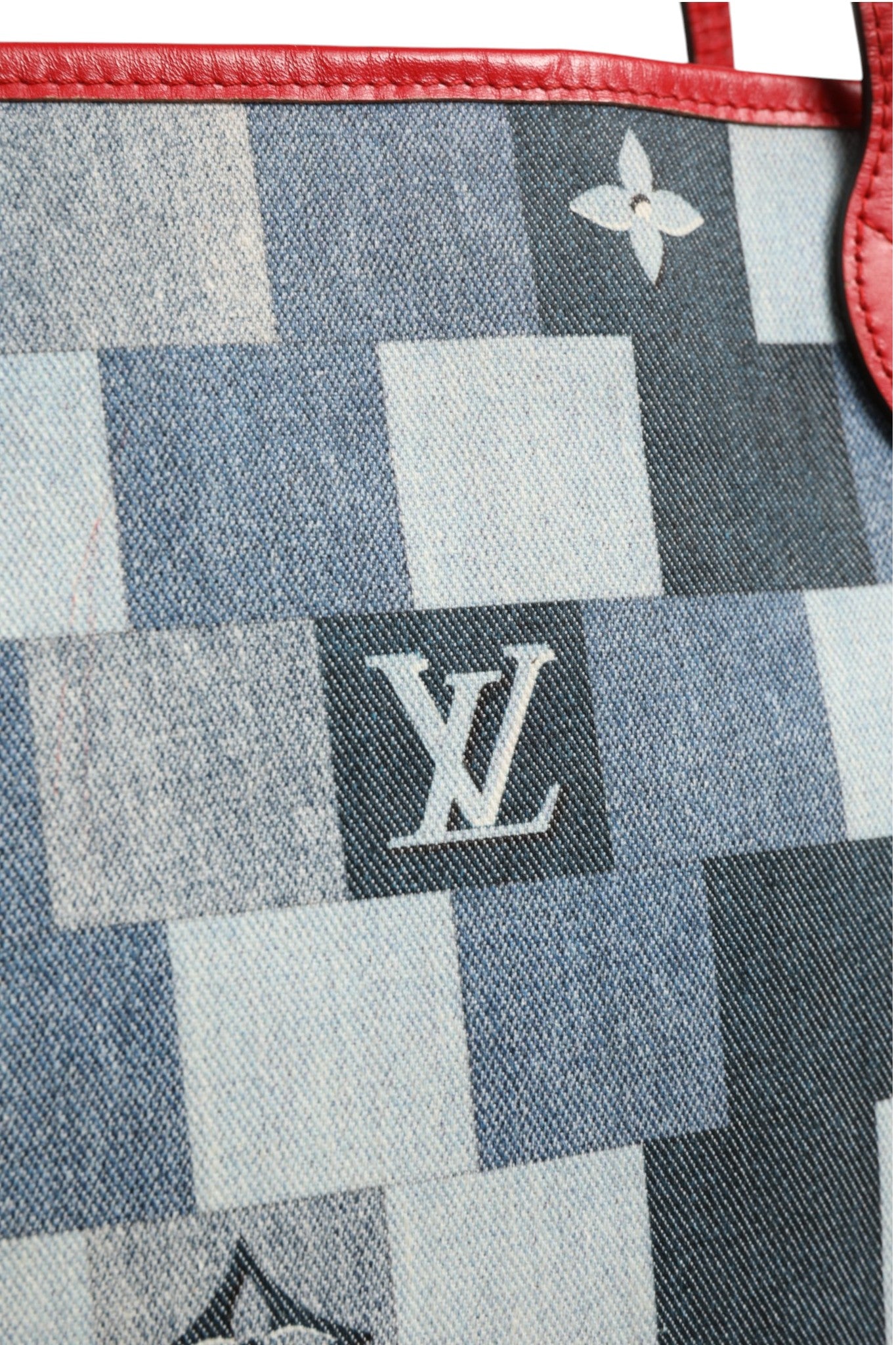 Louis Vuitton Neverfull Patchwork Monogram Denim Tote Bag | Regal Royce