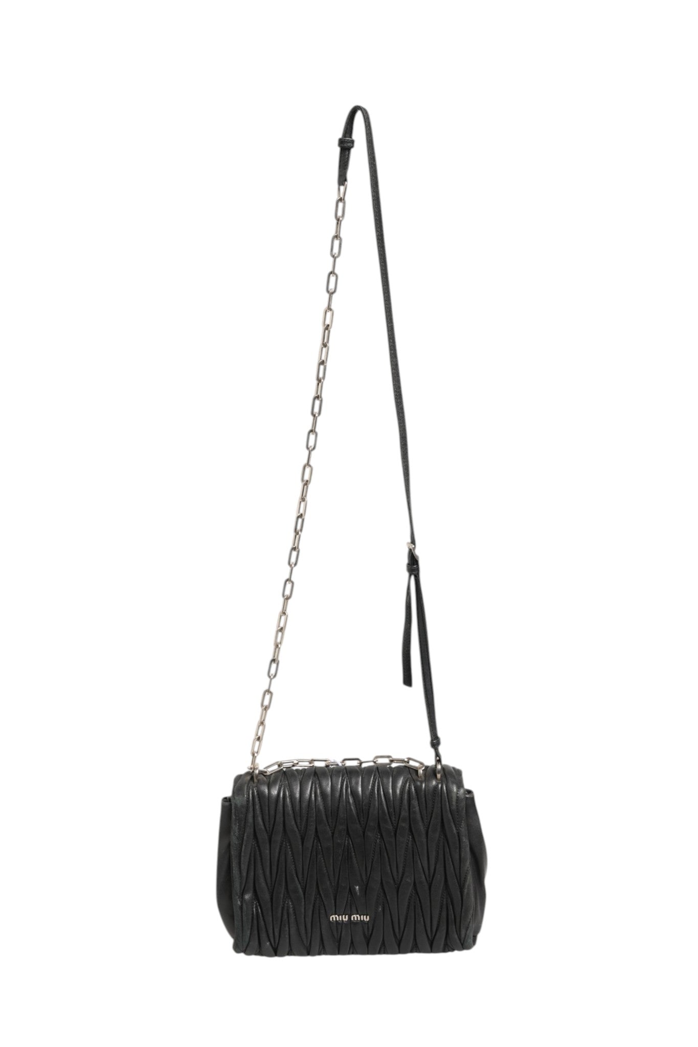Miu Miu Confidential Matelasse Leather Flap Shoulder Bag | Regal Royce