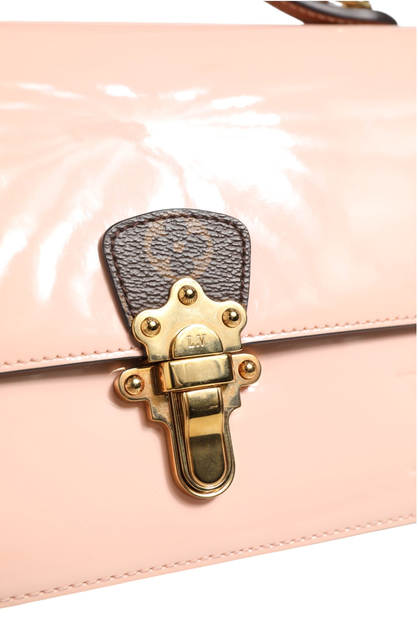 Louis Vuitton Pink Vernis and Monogram Canvas Cherrywood BB Shoulder Bag | Regal Royce