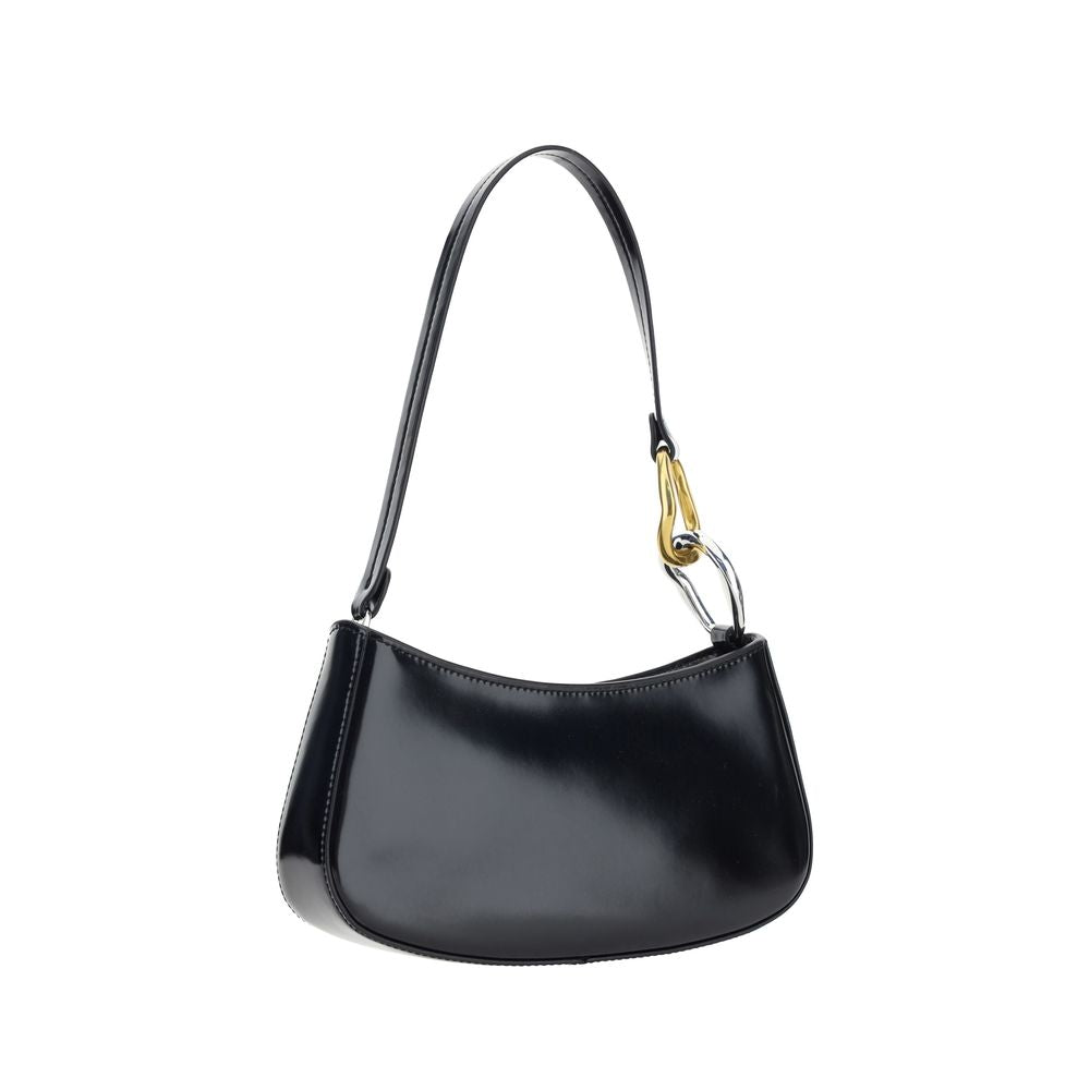 Staud Black Calf Leather Bos Taurus Shoulder Bag | Regal Royce