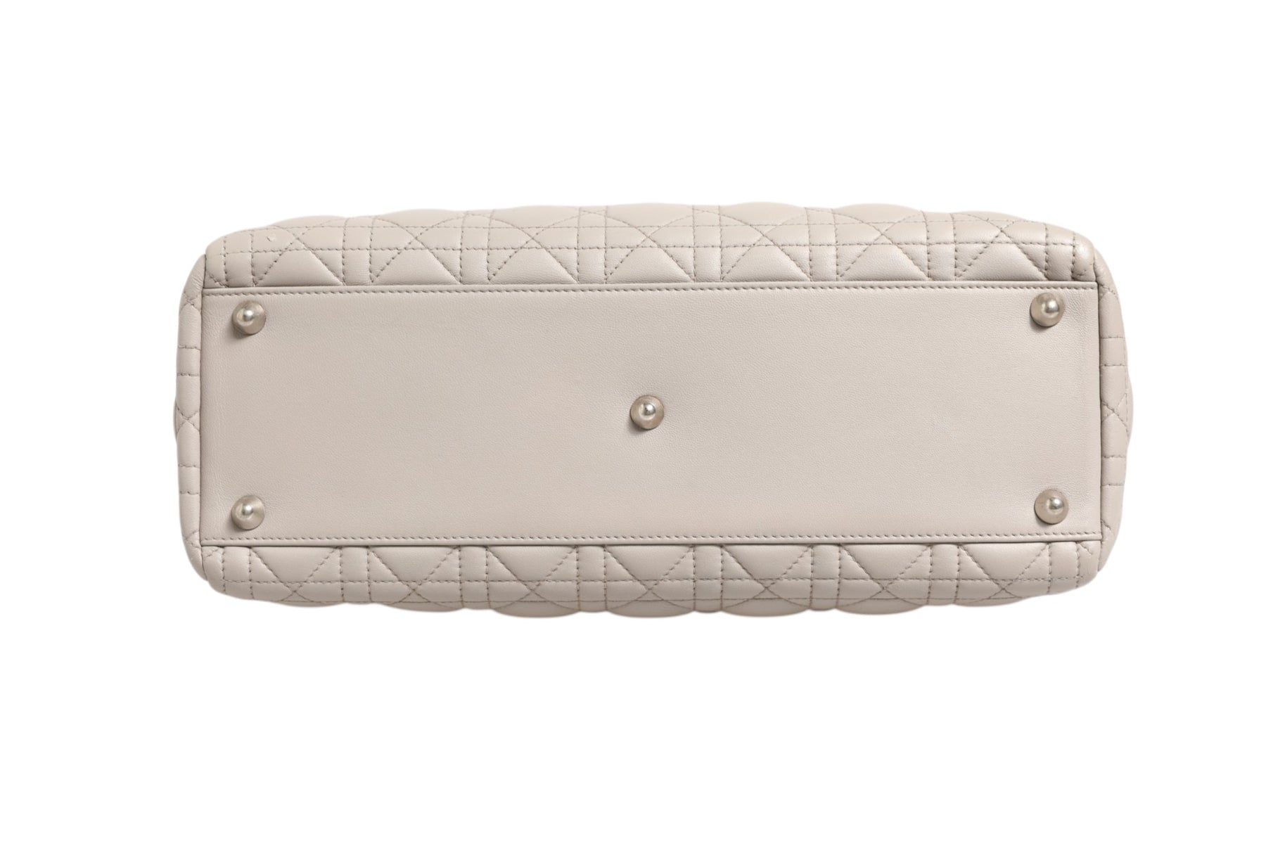 Christian Dior Lady Dior Large Grey Cannage Lambskin Bag | Regal Royce