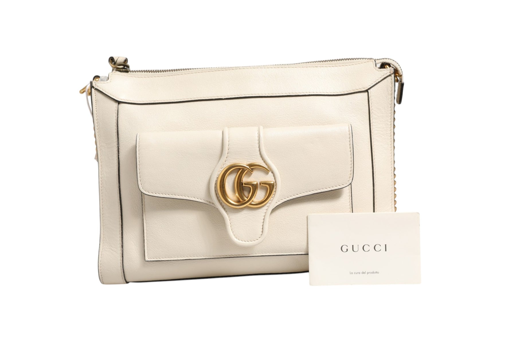 Gucci Arli Small Crossbody Bag White Leather | Regal Royce