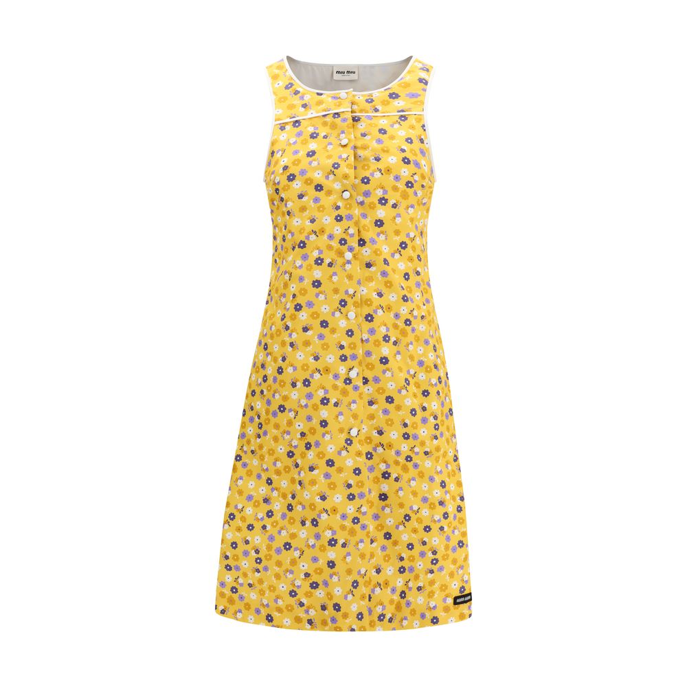 Miu Miu Bicolor Cotton Casual Dress | Regal Royce