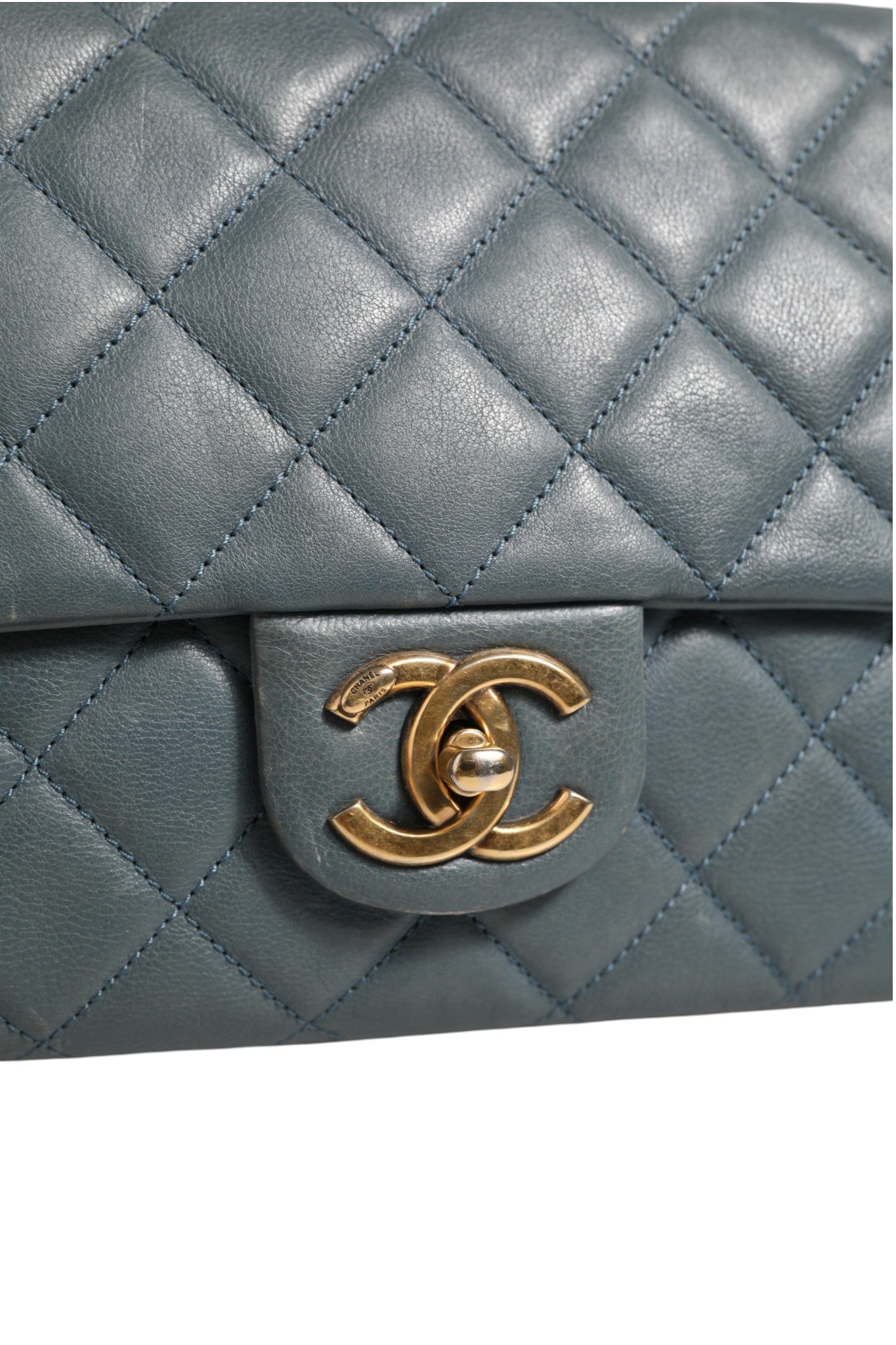 Chanel Blue Quilted Leather Crown Flap Shoulder Bag | Regal Royce