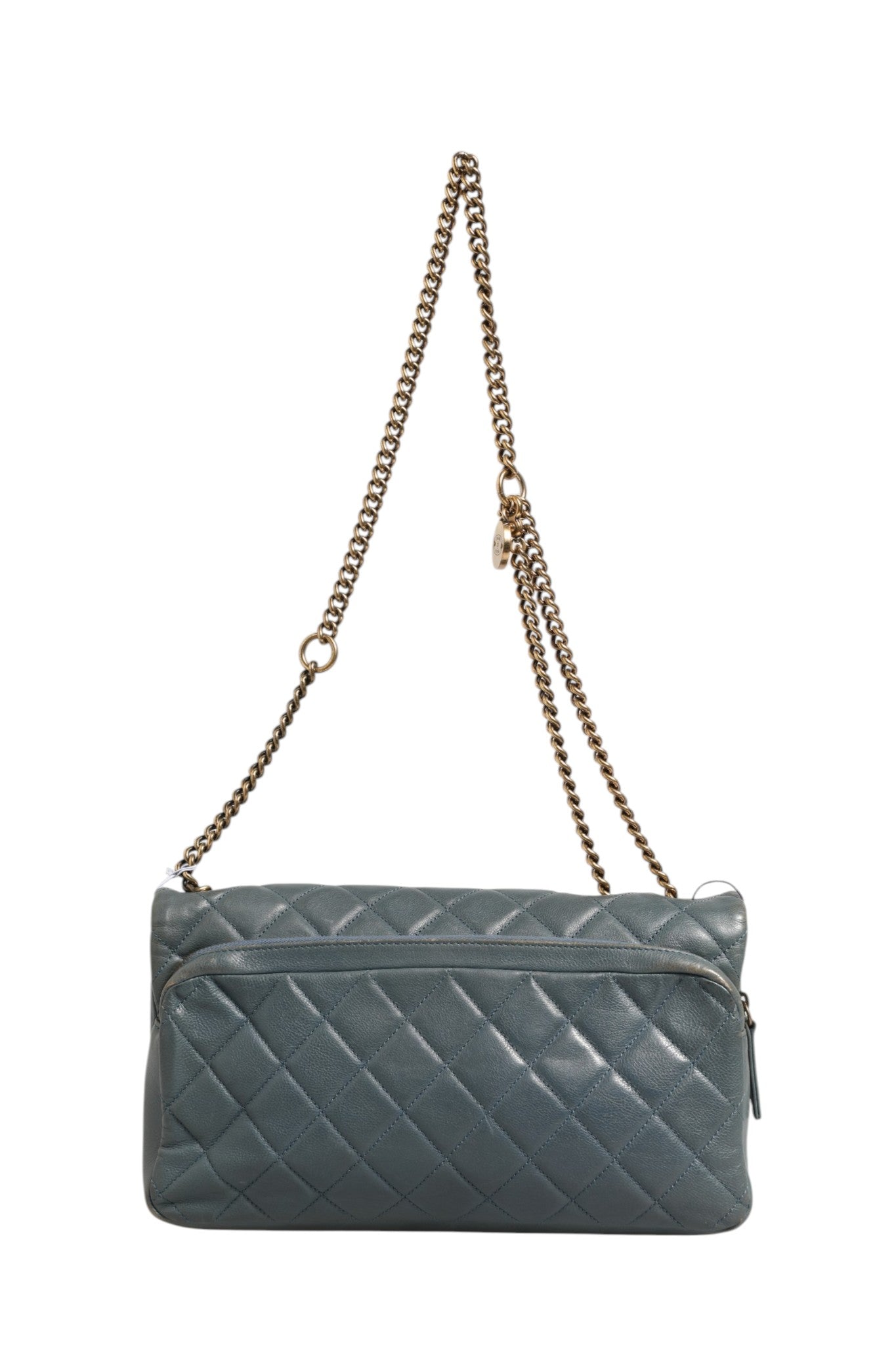 Chanel Blue Quilted Leather Crown Flap Shoulder Bag | Regal Royce