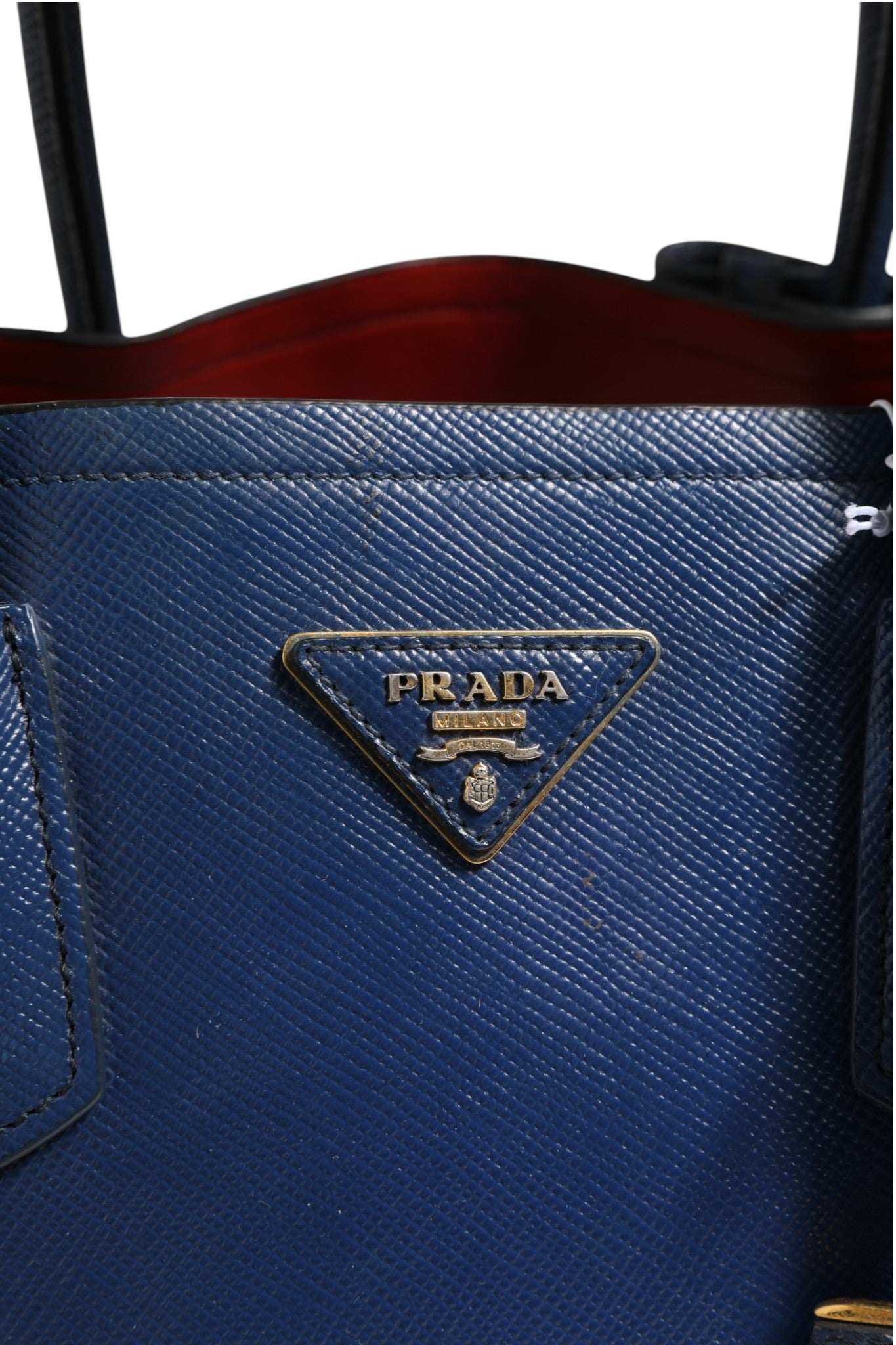 Prada Blue Saffiano Leather 2way Bag | Regal Royce