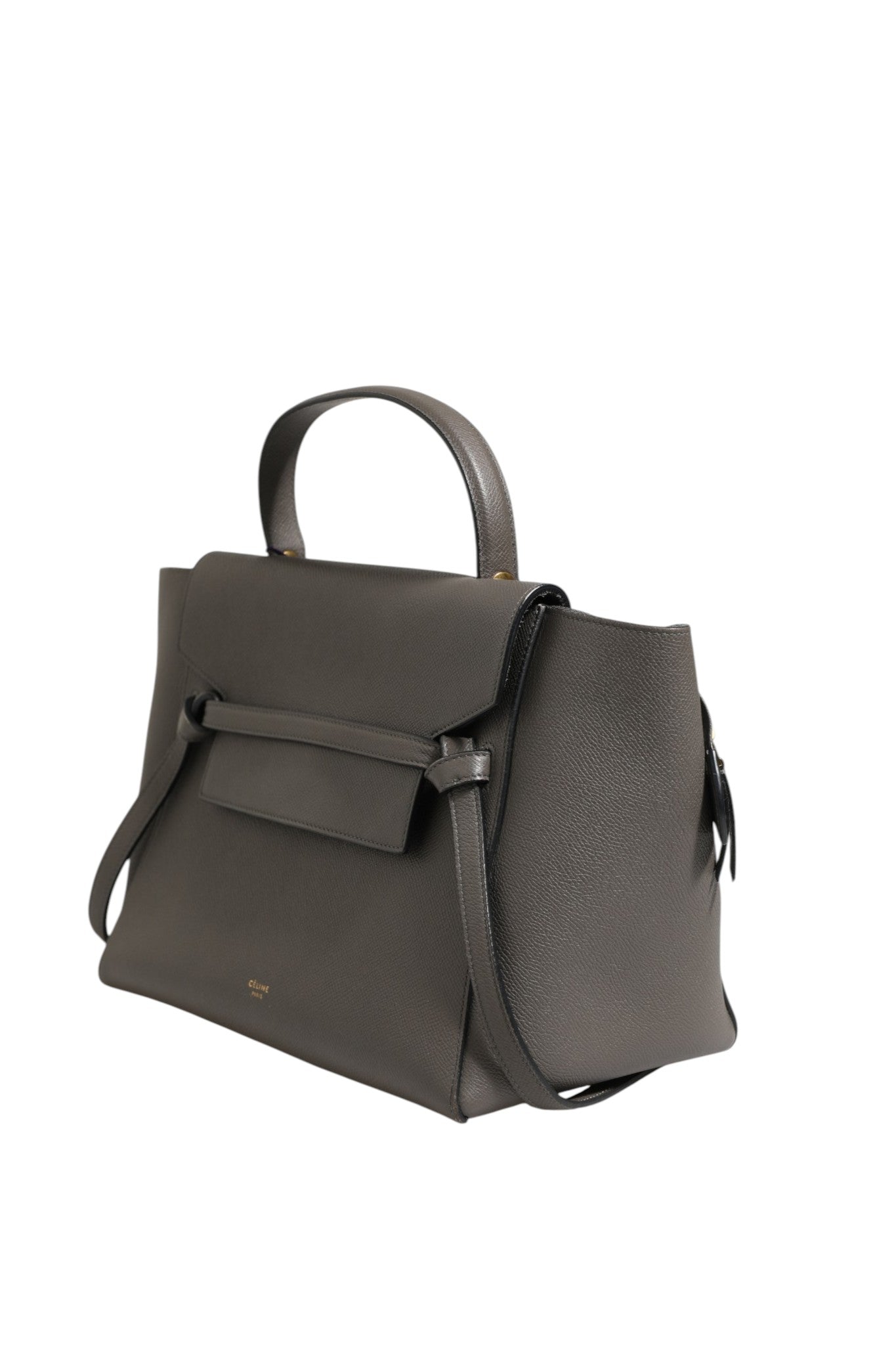 Celine Nano Belt Bag in Grained Calfskin Grey | Regal Royce