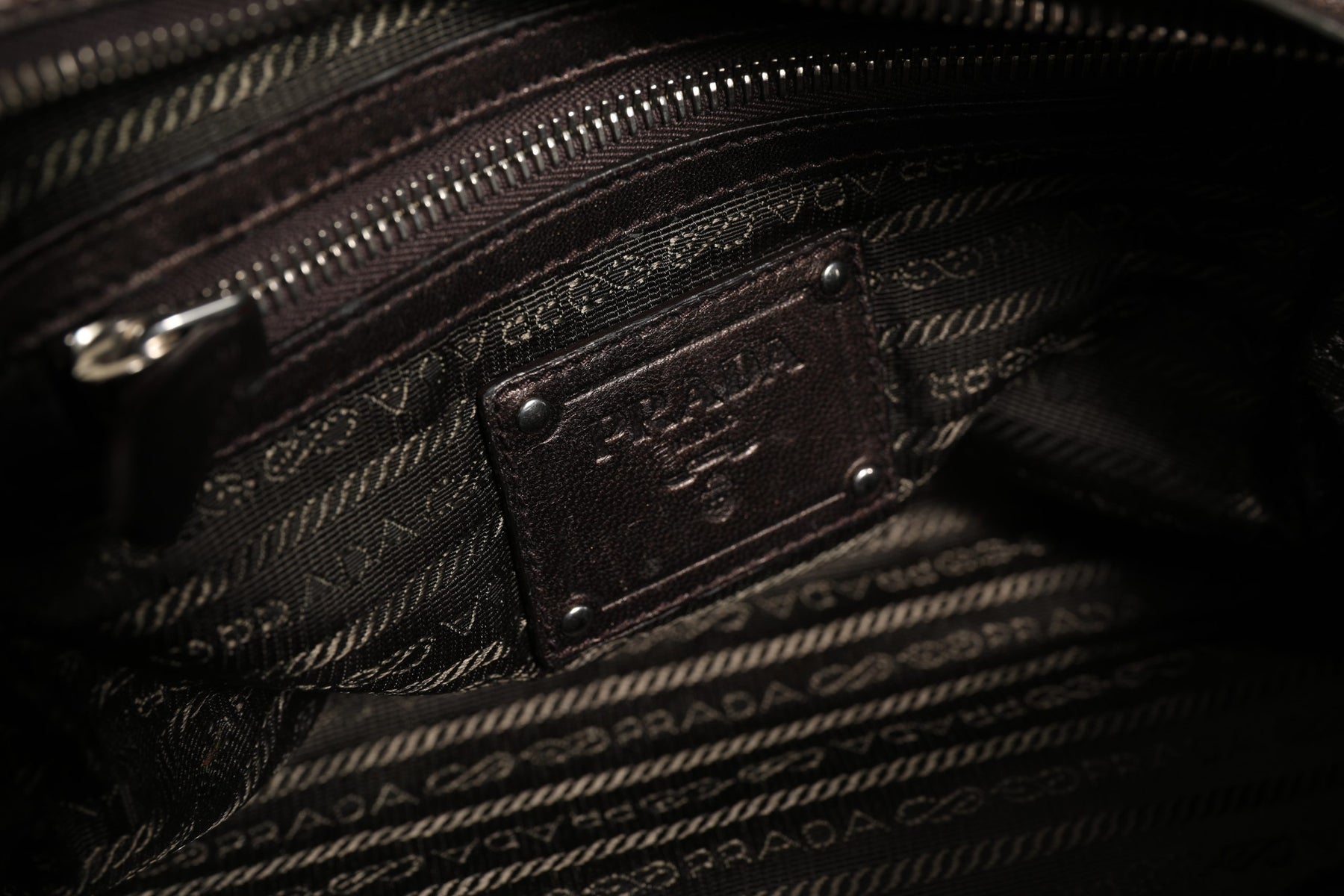 Prada Metallic Nappa Leather Ruffle Shoulder Bag | Regal Royce