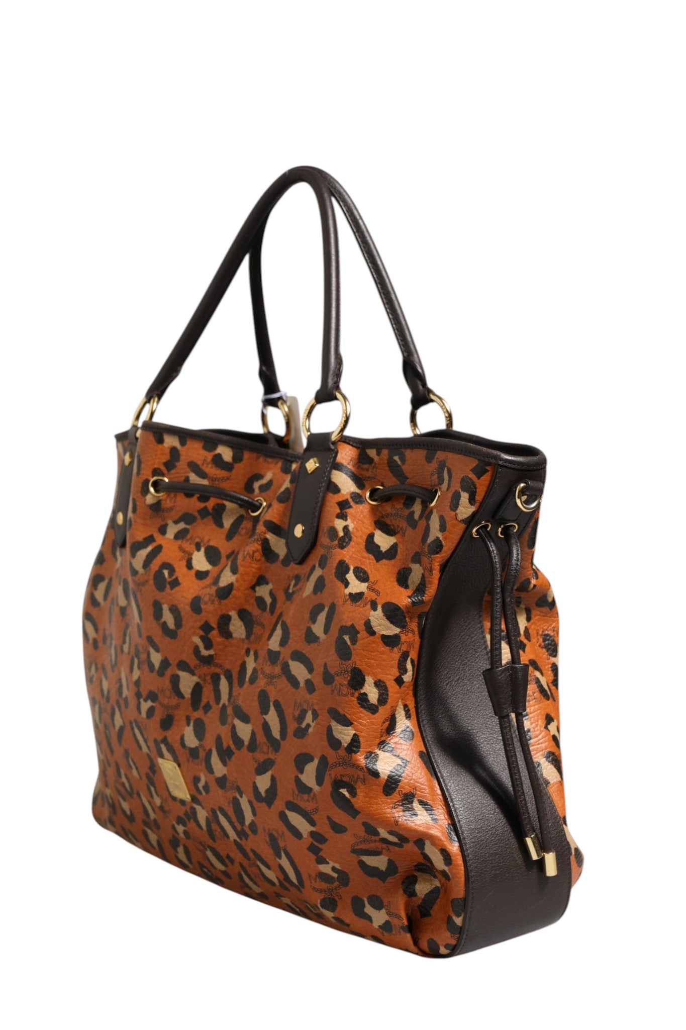 MCM Visetos Leopard Aren Medium Shopper Tote | Regal Royce