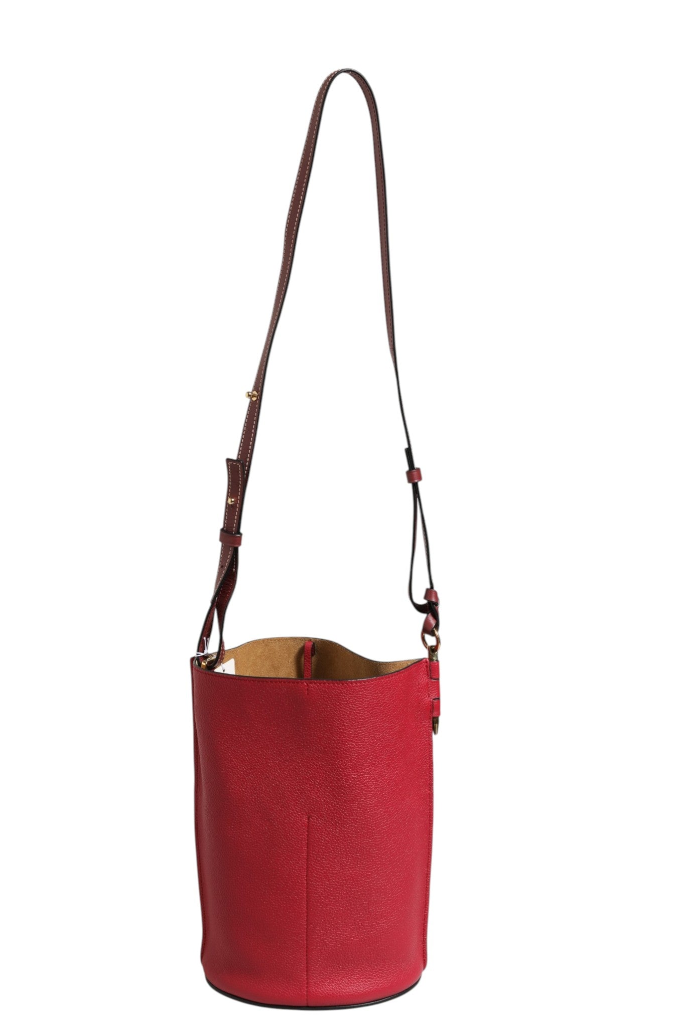 Loewe Gate Raspberry & Wine Leather Bucket Bag | Regal Royce