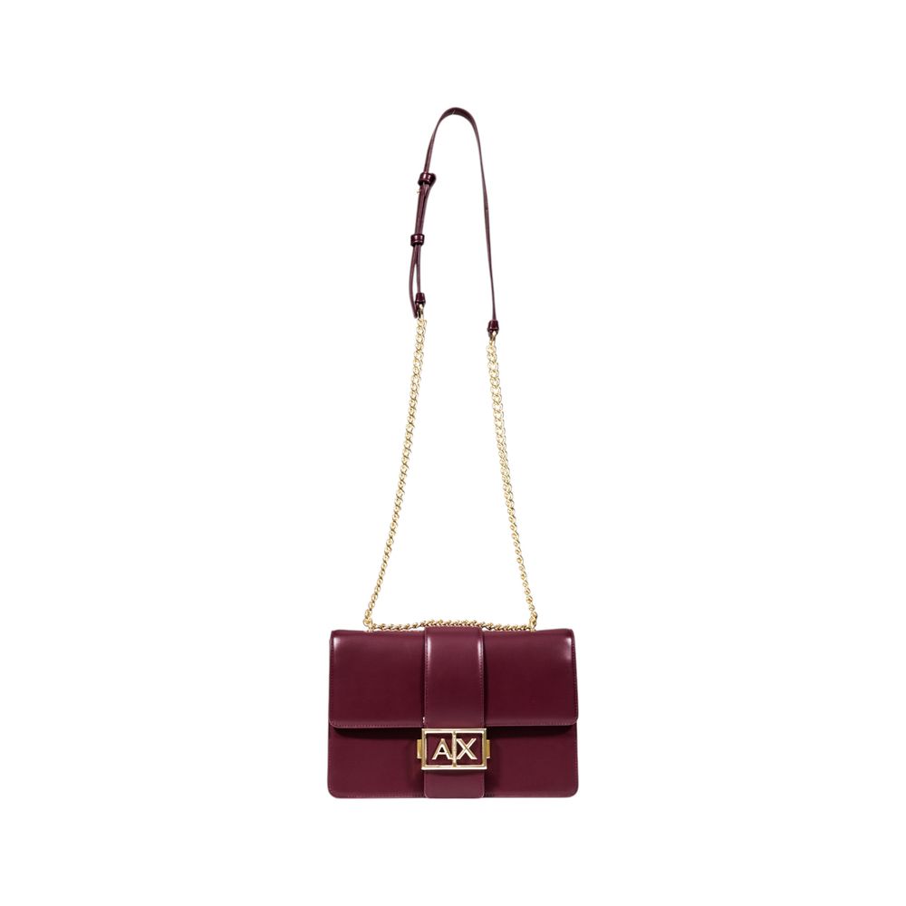 Armani Exchange Bordeaux Polyester Handbag | Regal Royce