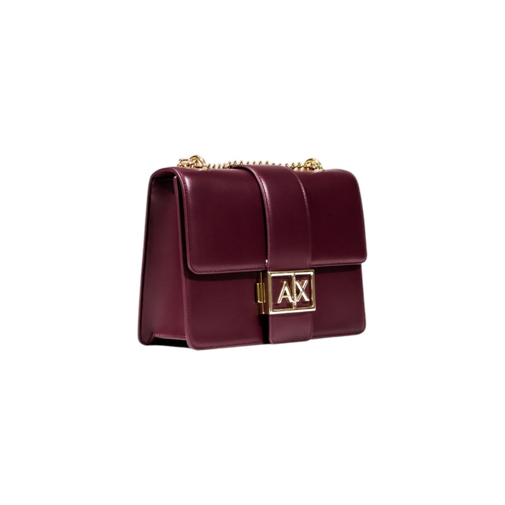 Armani Exchange Bordeaux Polyester Handbag | Regal Royce