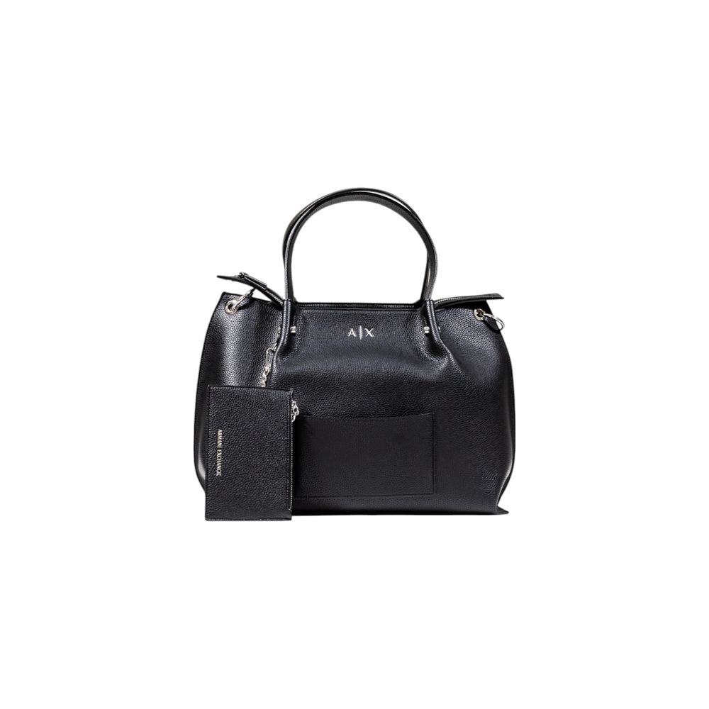 Armani Exchange Black Polyester Handbag | Regal Royce