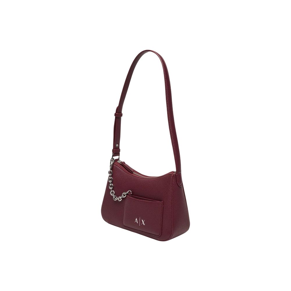 Armani Exchange Bordeaux Polyester Handbag | Regal Royce