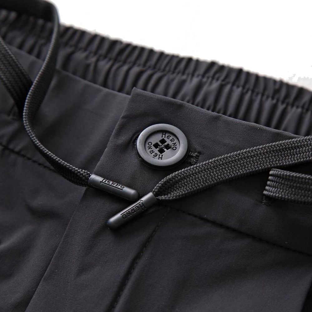 Herno Black Elastane Athletic Pants | Regal Royce