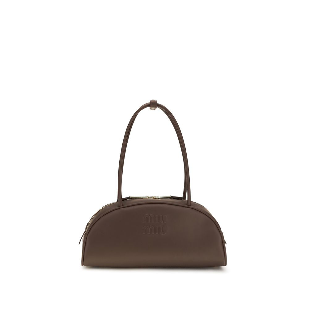 Miu Miu Brown Calf Leather Bos Taurus Shoulder Bag | Regal Royce