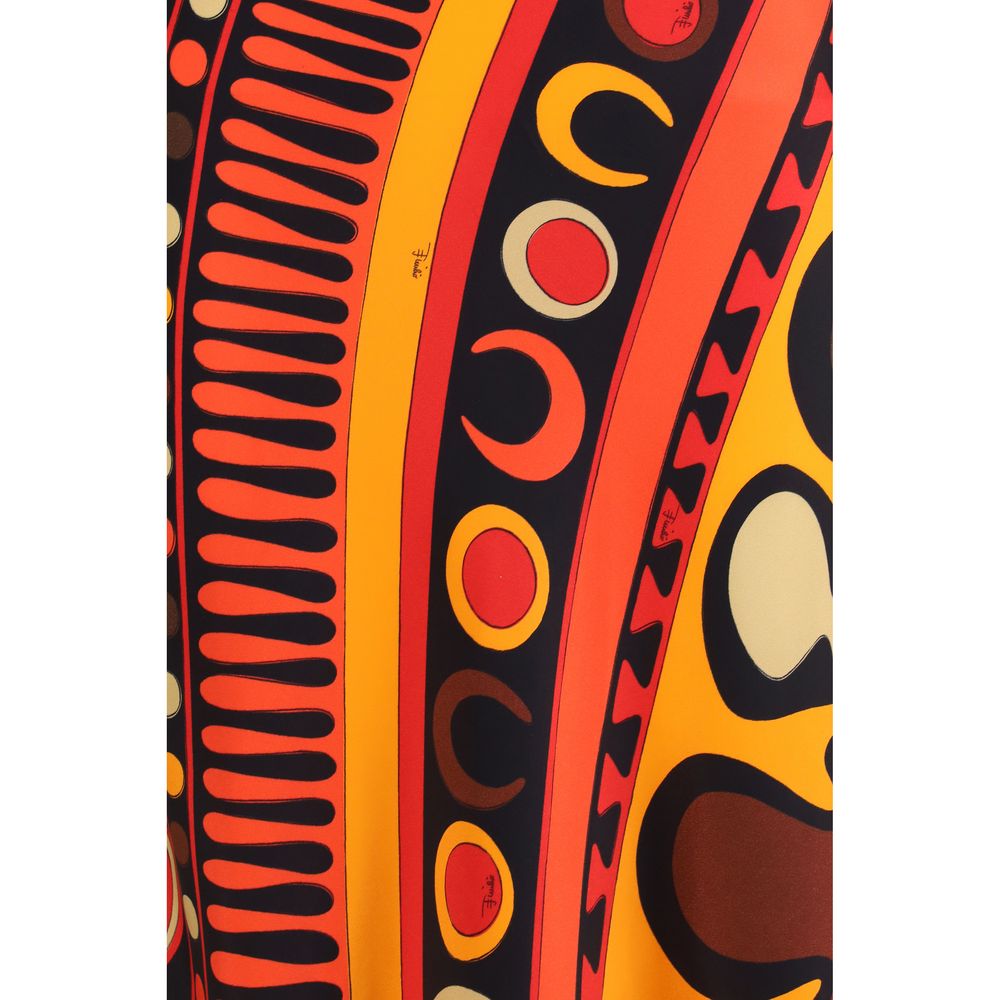 Emilio Pucci Multicolor Silk Long Dress | Regal Royce