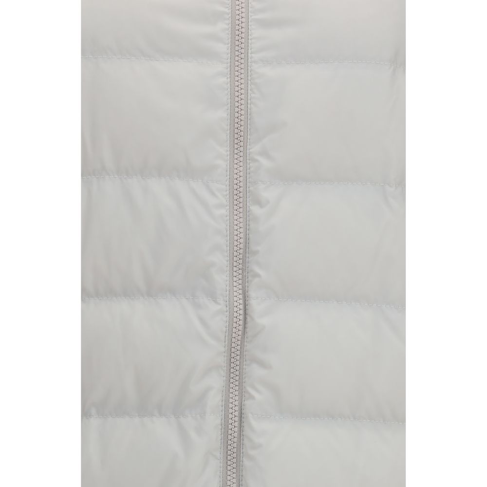 Brunello Cucinelli Gray Polyester Full-Length Jacket | Regal Royce