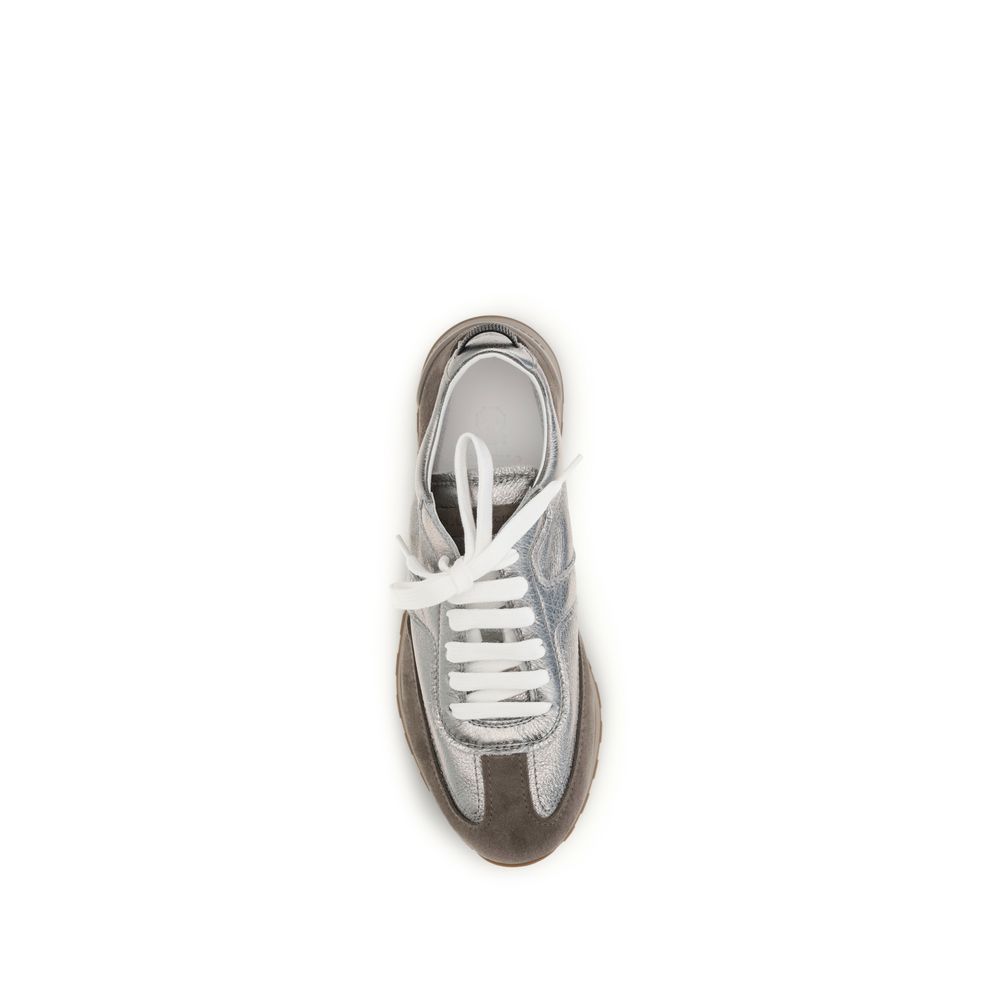 Brunello Cucinelli Multicolor Calf Leather Bos Taurus Athletic Sneakers | Regal Royce