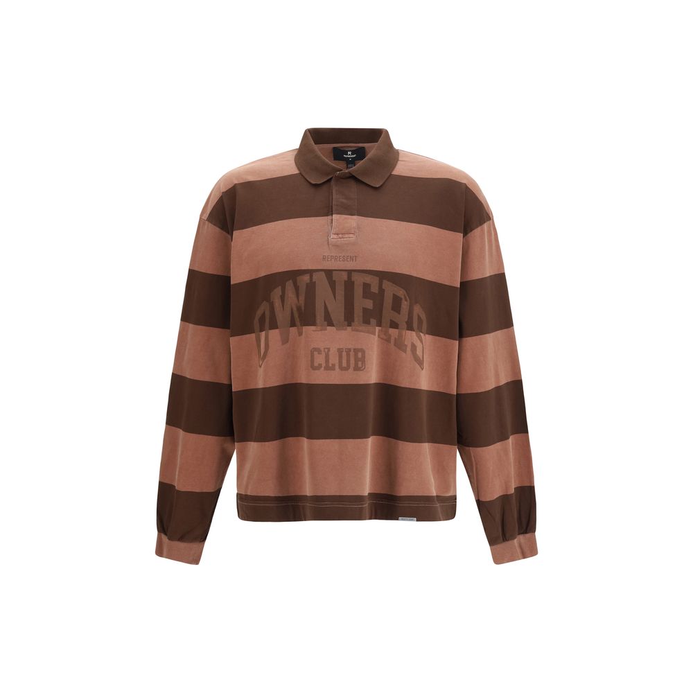 Represent Brown Cotton Polo Shirt | Regal Royce