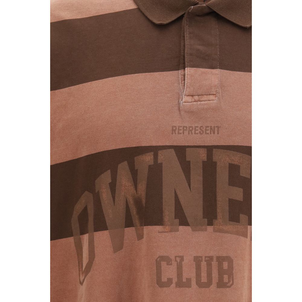 Represent Brown Cotton Polo Shirt | Regal Royce