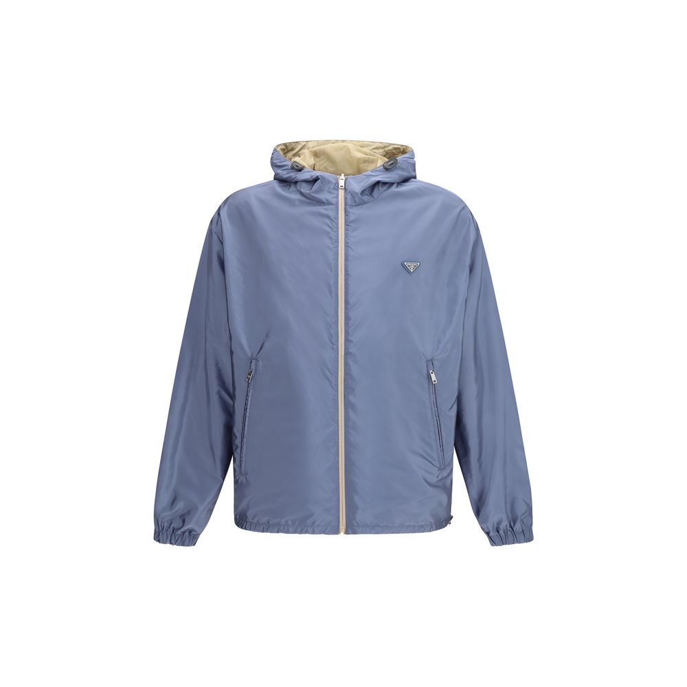 Prada Beige Recycled Polyamide Shell Jacket | Regal Royce