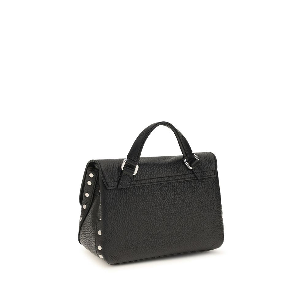 Zanellato Black Calf Leather Bos Taurus Handbag | Regal Royce