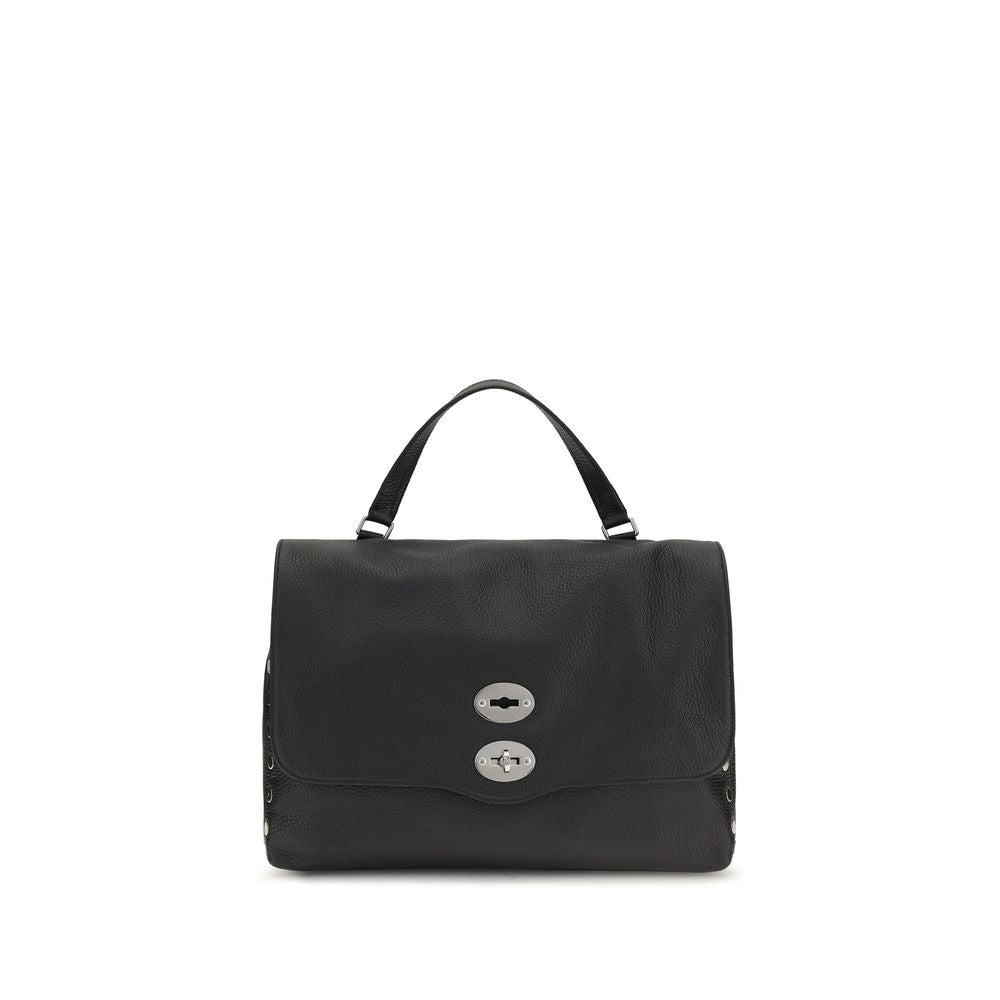 Zanellato Black Calf Leather Bos Taurus Handbag | Regal Royce