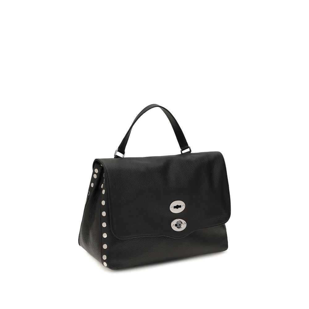 Zanellato Black Calf Leather Bos Taurus Handbag | Regal Royce