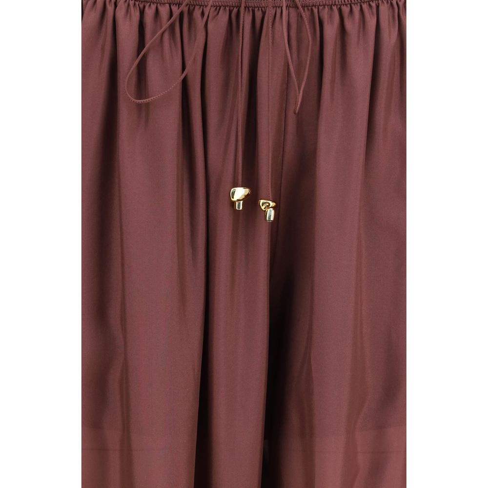 Zimmermann Bordeaux Silk Casual Pants | Regal Royce