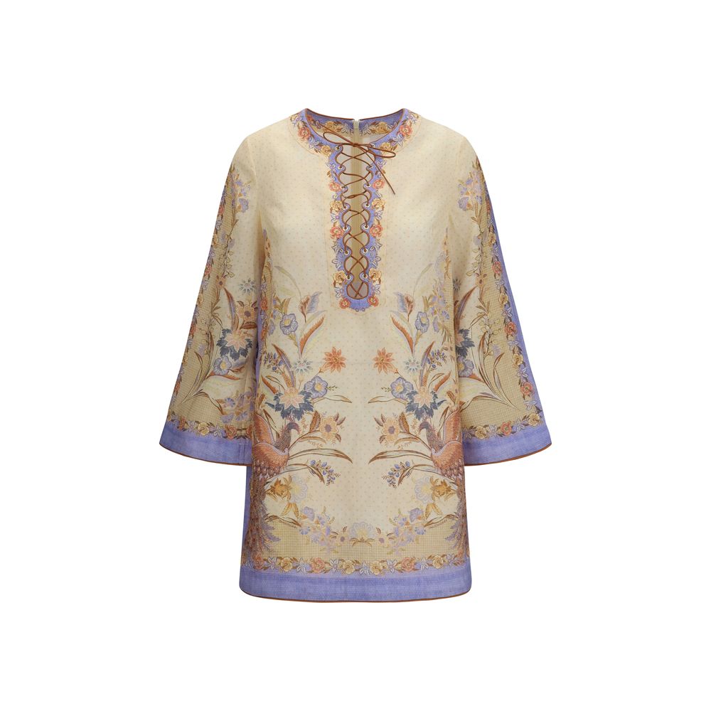 Zimmermann Multicolor Linen Casual Dress | Regal Royce