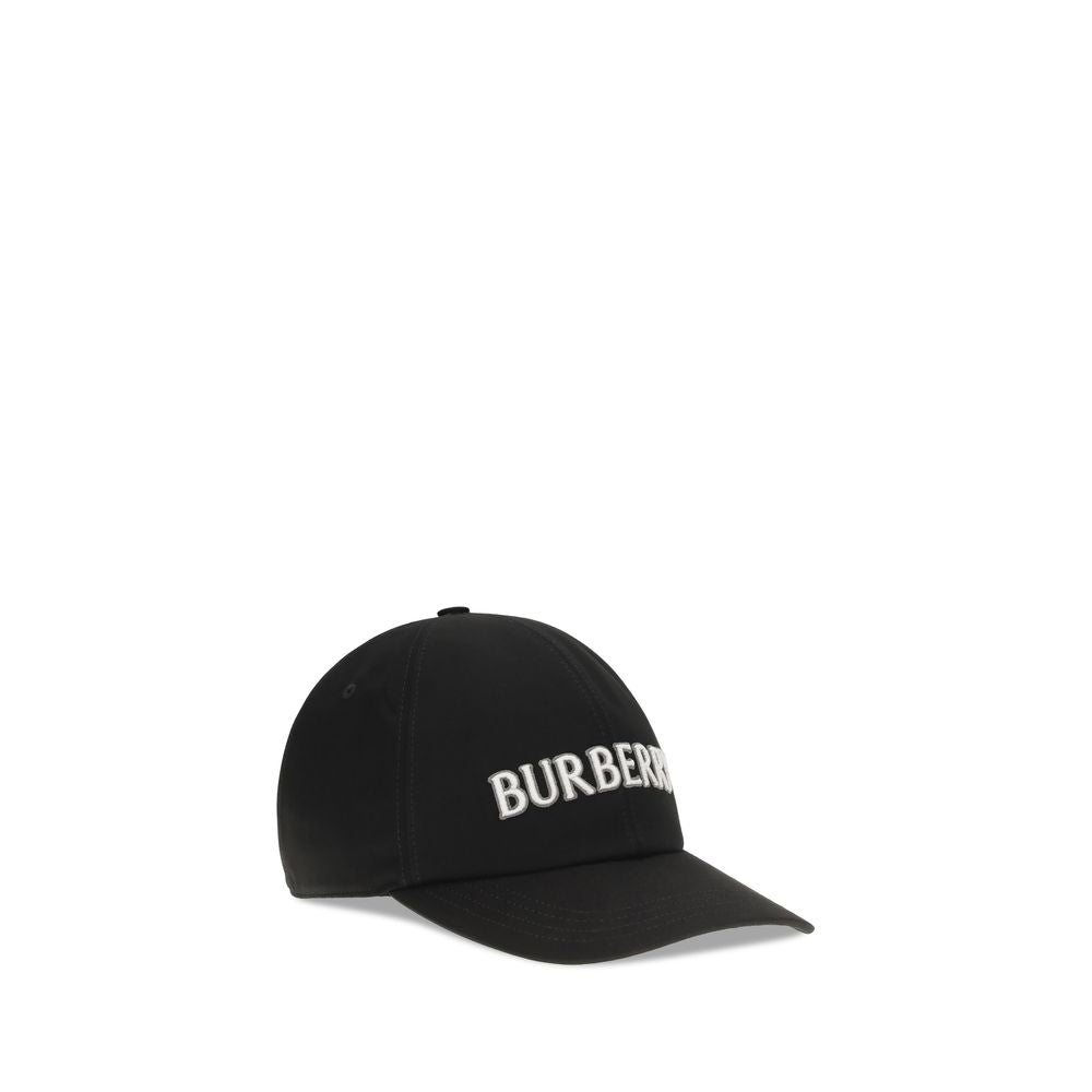 Burberry Black Cotton Cap (Baseball Hat) | Regal Royce