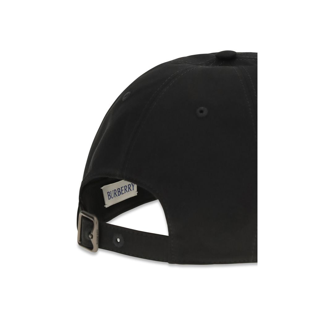 Burberry Black Cotton Cap (Baseball Hat) | Regal Royce