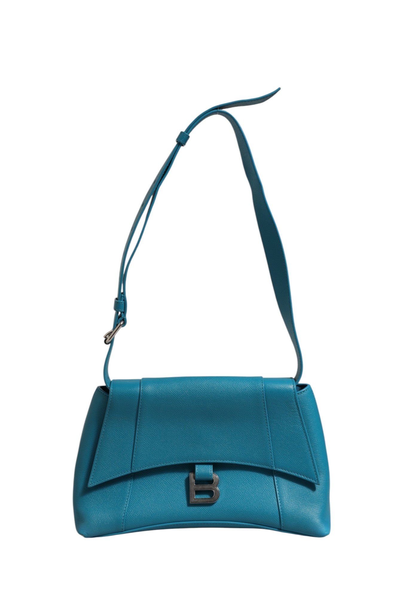 Balenciaga Calfskin S Downtown Blue Shoulder Bag | Regal Royce