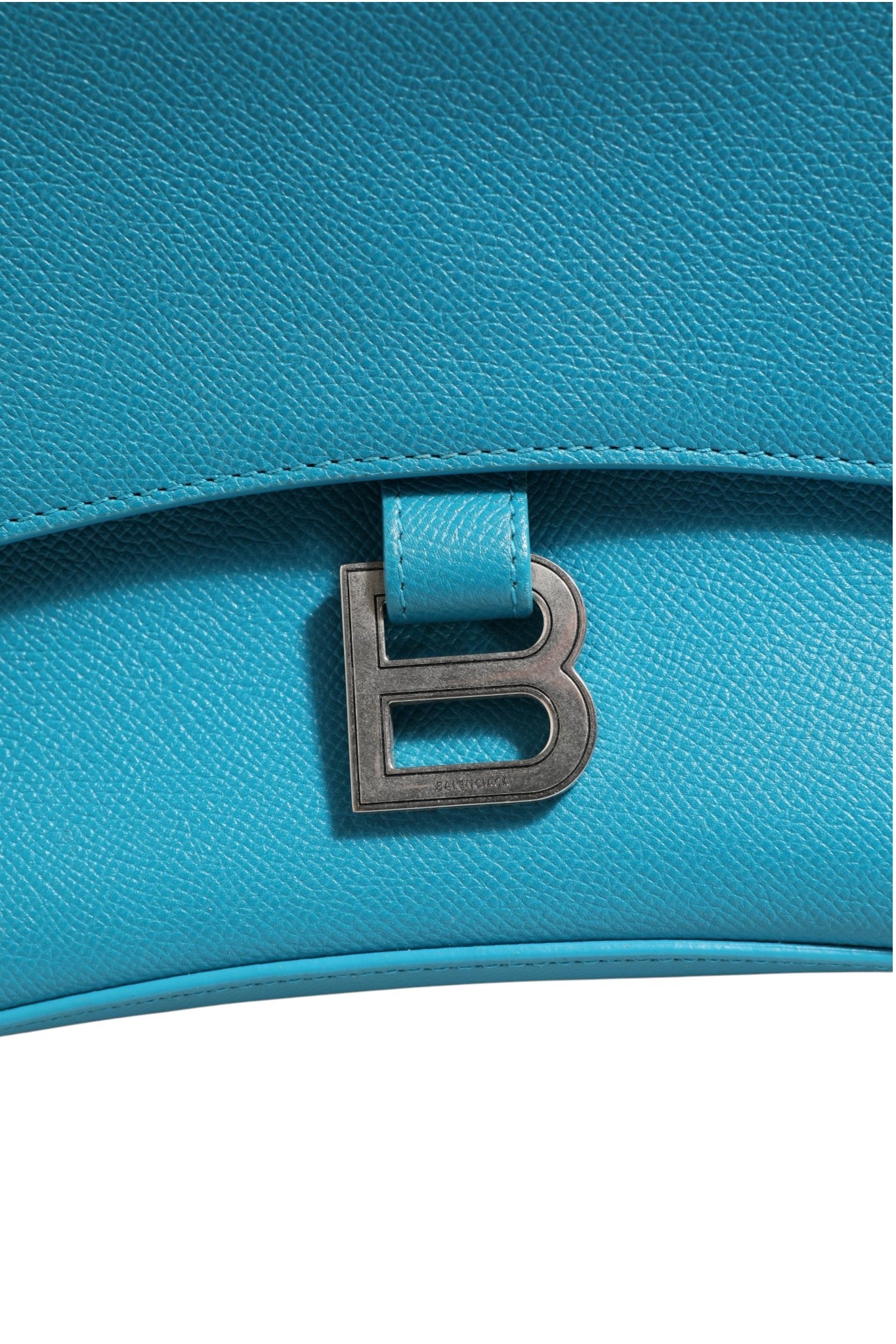 Balenciaga Calfskin S Downtown Blue Shoulder Bag | Regal Royce