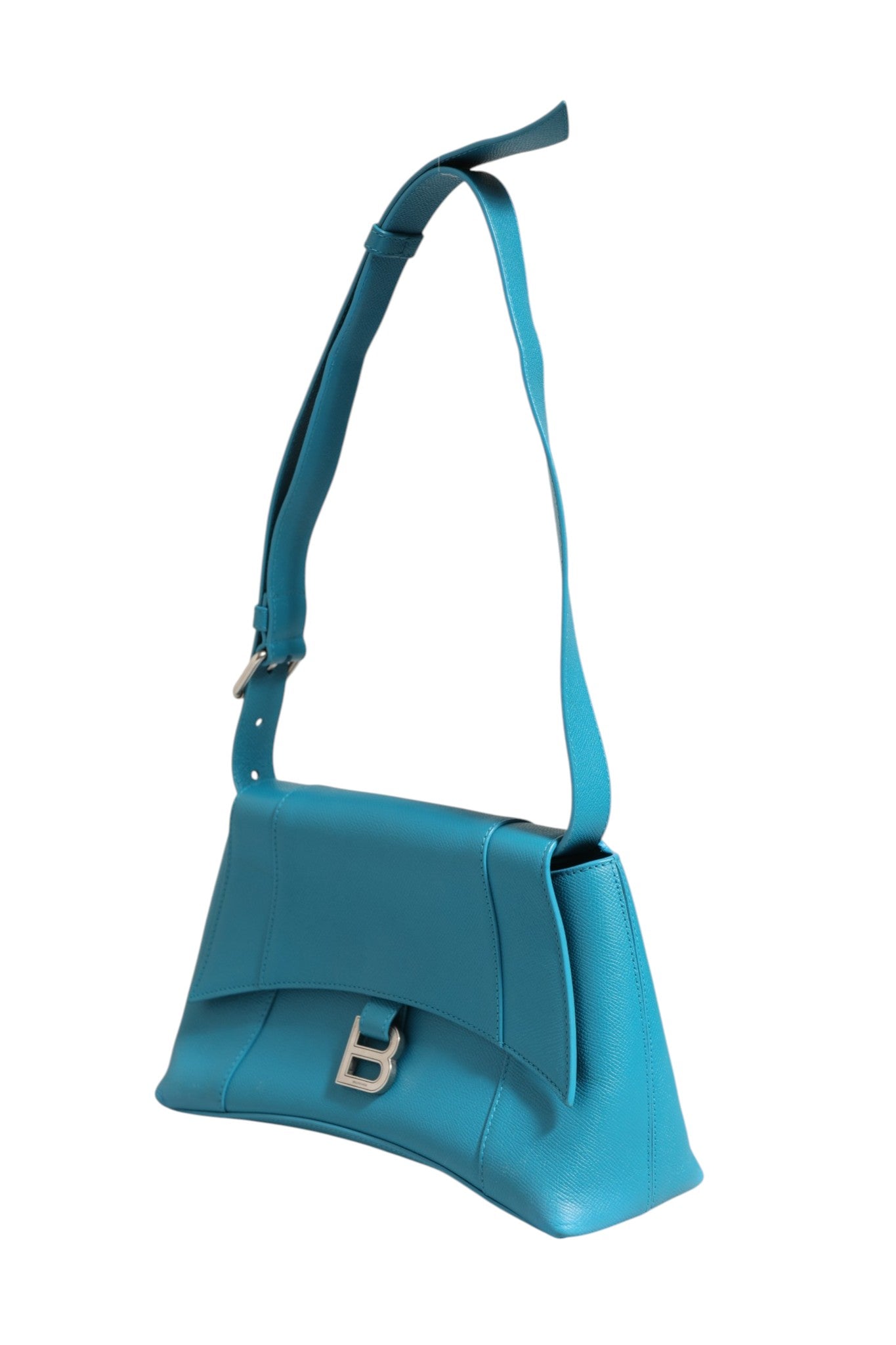 Balenciaga Calfskin S Downtown Blue Shoulder Bag | Regal Royce