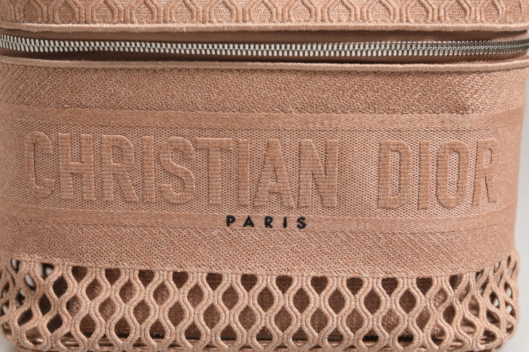 Christian Dior Mesh Embroidered Dior travel Vanity Case | Regal Royce