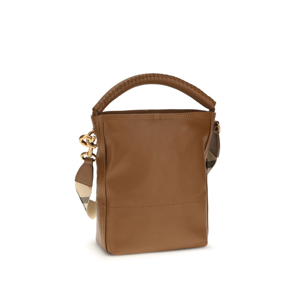 Burberry Brown Calf Leather Bos Taurus Backet Bag | Regal Royce