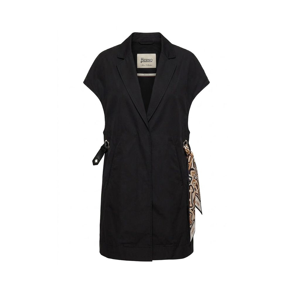 Herno Black Cotton Casual Dress | Regal Royce