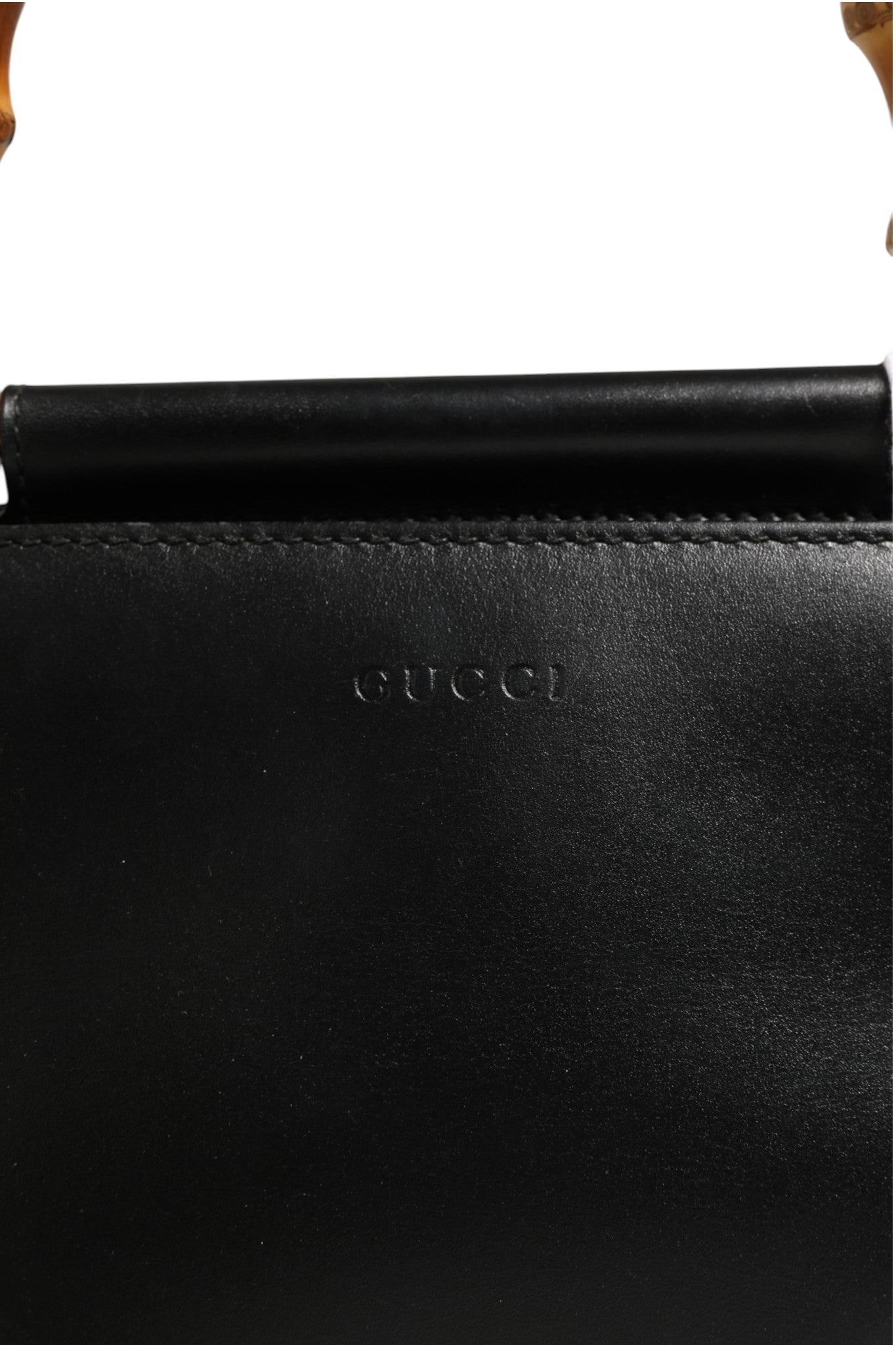 Gucci Nymphaea Bamboo Top Handle Leather Bag | Regal Royce