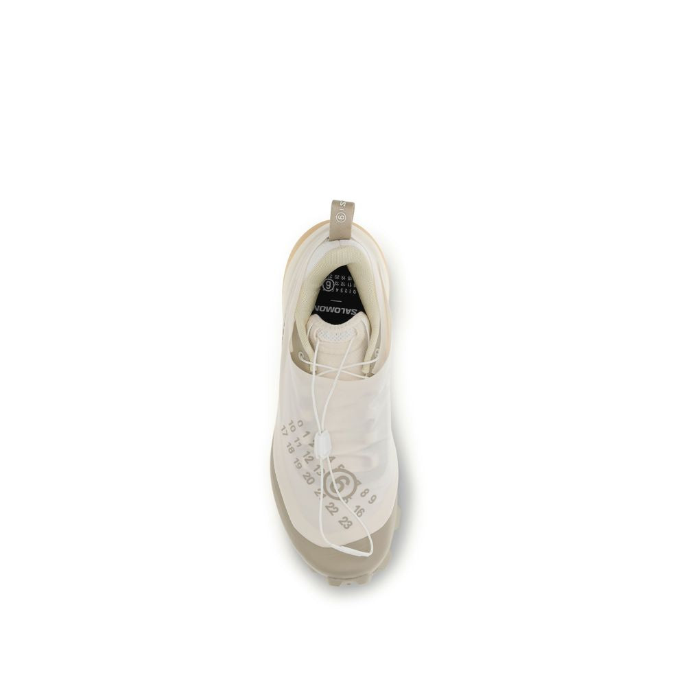 MM6 White Nylon Athletic Sneakers | Regal Royce