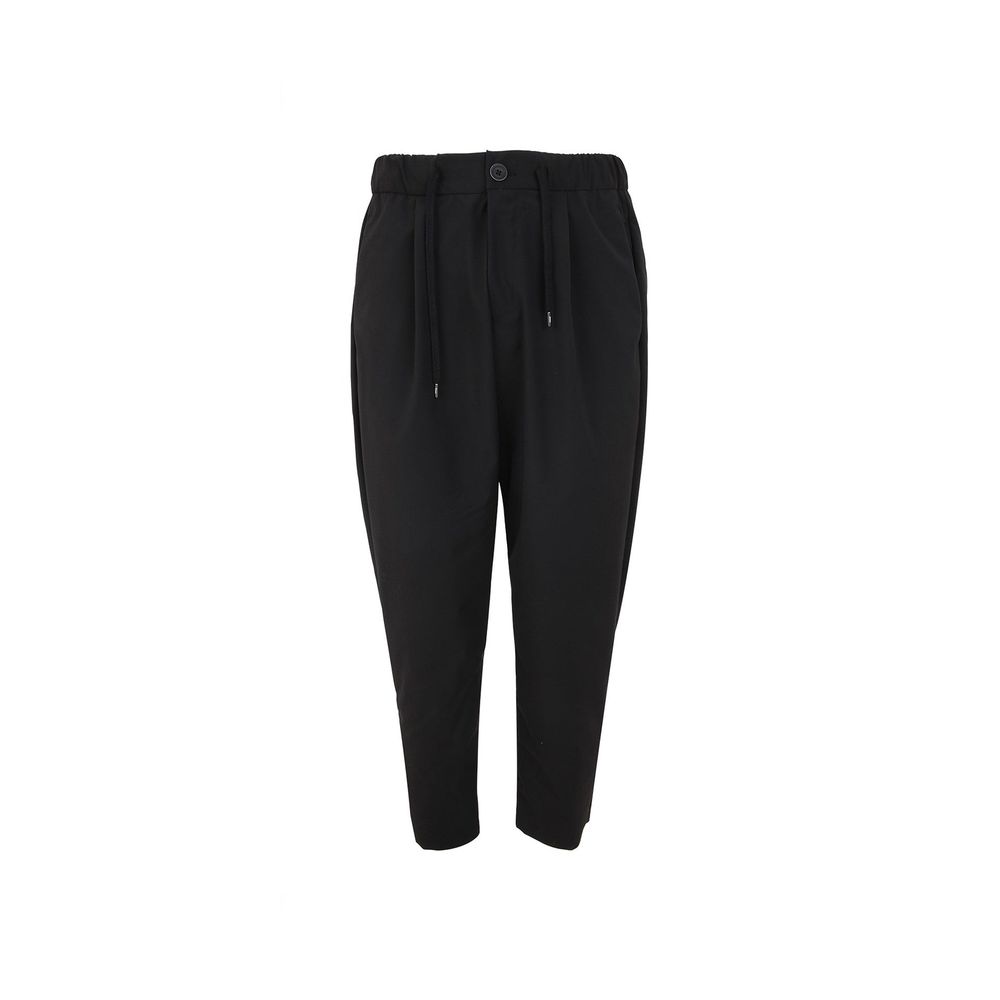 Herno Black Polyester Casual Pants | Regal Royce