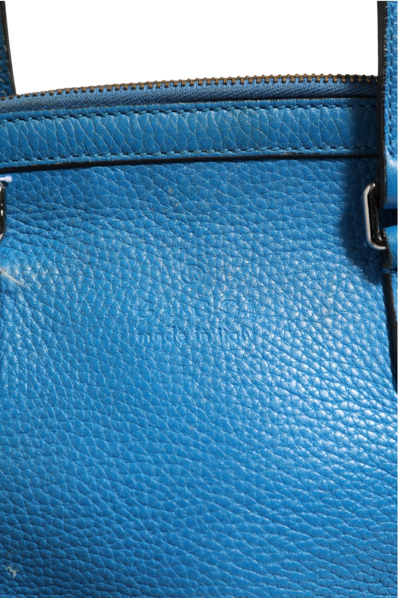 Gucci Blue Leather Dome Handbag | Regal Royce